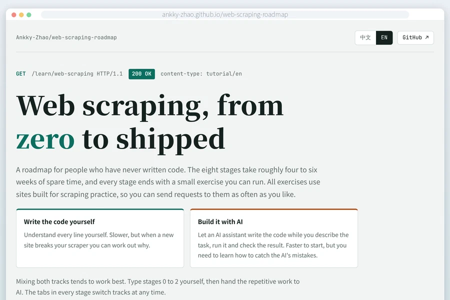 Web Scraping Roadmap